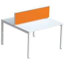 Scherm Easy Office 33x140cm Frame Kleur Blad, Stof Oranje, - Meet By Paperflow
