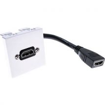 Frontpaneel 45 X 45 Met Haakse Hdmi-kabel - 10 Cm,