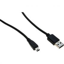 Kabel USB 2.0 type A en mini B - 1.5 m - Brand