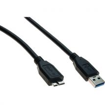 CUC - Kabel USB 3.0 type A en micro B zwart - 1 m
