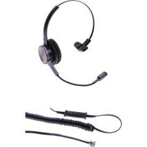 Dacomex - Hoofdtelefoon monauraal met Flex ruisonderdrukking microfoon DACOMEX
