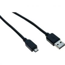 Kabel USB omkeerbaar 2.0 A en micro B m/m - 1.8 m - Brand