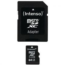 Microsdxc Kaart Klasse 10 - 64gb Intenso, - Intenso