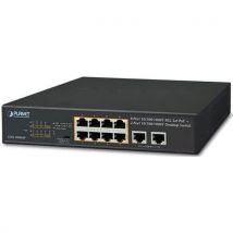 Planet switch GSD-1008HP 10 10P gigabit waarvan 8 PoE+ 120W - Brand