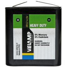 Platte Zoutbatterij 3r12 4,5 V, - Velamp