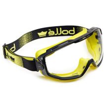 Bolle Safety - Maskerbril Universal Goggle - Kleurloos, Geel Montuur - Krasbestendig & Anti-condens - CE EN 166/170