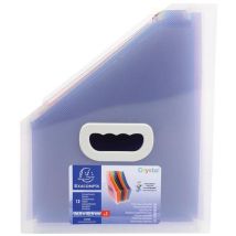 Tijdschriftenhouder Crystal Pp 12 Tabs Transparant, - Exacompta
