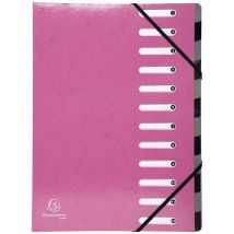 Harmonika Sorteermap Iderama 12 Indelingen Donkerblauw, - Exacompta