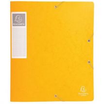 Dossierhouder Cartobox Rug 60 Mm Glanskarton A4 Geel, - Exacompta
