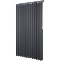 Lamellen Pvc 89 Mm Effen Donkergrijs 250x180 Cm, - Intensions