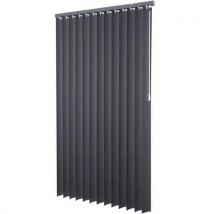 Lamellen Pvc 89 Mm Effen Donkergrijs 150x260 Cm, - Intensions