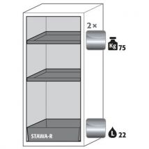 Veiligheidskast S-CLASSIC-90 - met opvangbak - 1268x596mm - Asecos - Brand