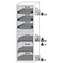 Veiligheidskast S-CLASSIC-900 S9 - 1968x596mm - Asecos - Brand