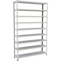 Basisarchiefstelling Rapid 2 1980x1220x305 9 Legb. Grijs Met, - Manutan Expert