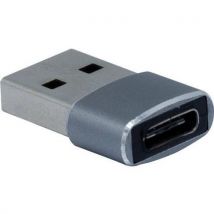 Slanke adapter USB-A 2.0 mannelijk - USB-C vrouwelijk - Dacomex - Dacomex