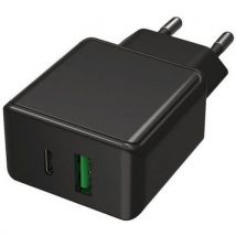 Netstroomlader met 2 USB-C-poorten voor snelladen + USB-C PD - Dacomex - Brand