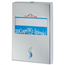 Dispenser voor toiletbrilhoes, geborsteld rvs - Medial