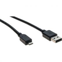 Usb-kabel 2.0 Type A En Micro B Zwart - 2,0 M,