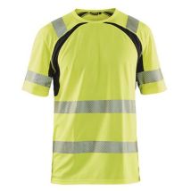 T-shirt High Vis Uv 3397 Geel/zwart S, - Blaklader