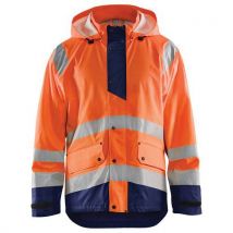 Regenjas High Vis Level 1 4323 Oranje/marinebl 4xl, - Blaklader