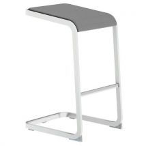 Hoge Barkruk C-stool - Wit En Grijs - Quadrifoglio, - Quadrifoglio
