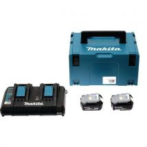Energieset 18 V (2 Accu's + 1 Lader) Met Koffer, - Makita