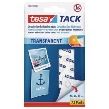 Tesa - Dubbelzijdig kleefpads transparant Tesa - 72 pads