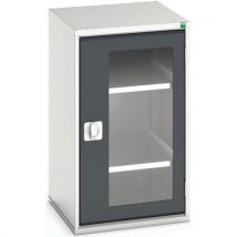 Hoge kast Verso 525x550x900mm met raamdeur en 2 legborden - BOTT - Bott