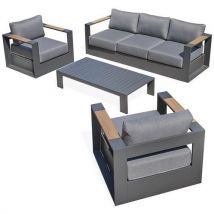 Loungeset Mandelieu 5-zits - Antracietgrijs, - DcbGarden