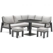 Loungeset Ibiza 7 Plaatsen - Keramische Blad, - DcbGarden