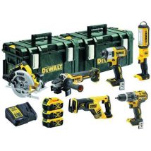 Dewalt - Accu Combiset 18V 5.0Ah XR Li-ion - 6-delig - ToughSystem - Boren, Schroeven, Zagen