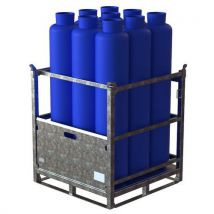 Verrijdbaar platform voor opslag van gasflessen - Sameto Technifil - Sameto Technifil