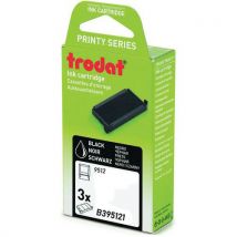 Trodat - Blisterverpakking 3 zwarte cassettes voor Pocket Printy 9512