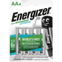 Oplaadbare batterij, gerecycled Extreme - AA/LR06 - Set van 4 - Energizer - Brand