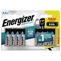 Alkalinebatterij Max plus AA/LR6 FSB8 - set van 8 - Energizer - Brand