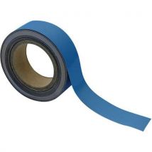 Magnetische tape, uitwisbaar, voor markeren 10 m - Blauw - Manutan Expert