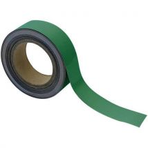 Magnetische tape, uitwisbaar, voor markeren 10 m - Groen - Manutan Expert