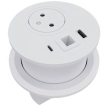 Kabelluik 1 PC + 1 USB + 1 USBC + 1 RJ45 - EU versie - Eol - EOL