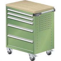 Werkplaatswagen L3627 afwerking hout multiplex - 5 lades - Lista - Lista