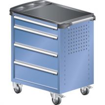 Werkplaatswagen L3627 kunststof coating - 4 lades - Lista - Lista