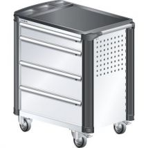 Werkplaatswagen L3627 kunststof met hoeken - 4 lades - Lista - Lista