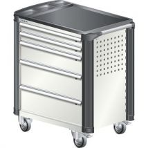 Werkplaatswagen L3627 kunststof met hoeken - 5 lades - Lista - Lista