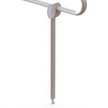 Steunpoot Voor Opklapbaar Toiletstang Docca Wit,