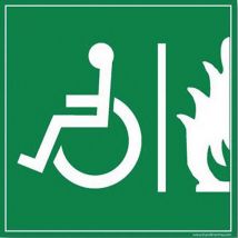 Bord voor minderinvaliden veilige wachtruimte