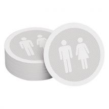Set van 5 - Markering Zelfklevend Voor Stootbord Wc Zwart,