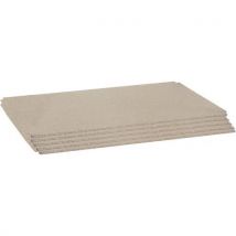 Legbord Blad Fliplus - Set Van 6 - Spaanplaat - 1260x600 Mm, - Manorga