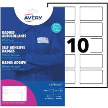 Zelfklevende badge van textiel - Avery