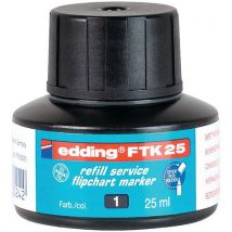 Inktpatroon voor markeerstift voor flipover - zwart - FTK25 - Edding - Edding