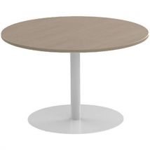 Vergadertafel rond 120 cm trompetvoet - Robberechts