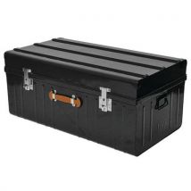 Stalen koffer met grote inhoud met bol deksel en handgreep leer - 160 tot 225 l - Pierre Henry - Pierre Henry